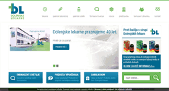 Desktop Screenshot of dolenjske-lekarne.si