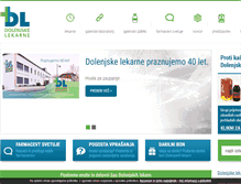 Tablet Screenshot of dolenjske-lekarne.si
